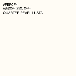 #FEFCF4 - Quarter Pearl Lusta Color Image